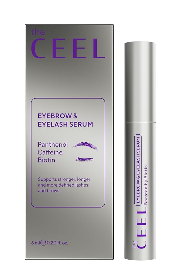 The Ceel Lash & Brow Serum with Peptide Complex, Biotin, Arginine & Castor Oil – Eyelash & Eyebrow Enhancing Serum for Fuller, Thicker Looking Brows & Lashes – 6 ml