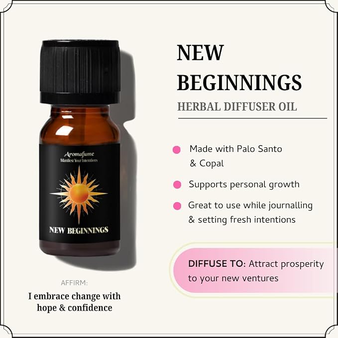 Bring Positivity, Success & Prosperity, & New Beginnings Oils | 3 x 10ml | Ideal for Fresh Starts, Inviting Positive Change etc| Manifestation & Mindfulness