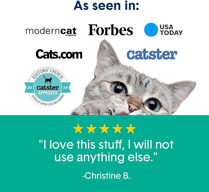 Boxiecat Cat Litter, Clumping, 32lbs, Gently Scented | 30 Day Odor Control | Clay | 2 Pack