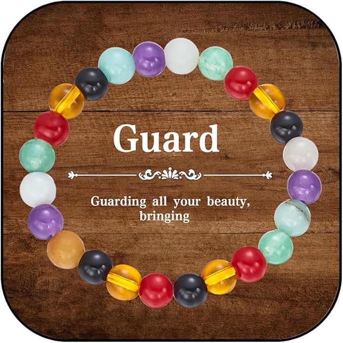Healing Crystal Bracelet for Women Men Inspirational Bracelet Natural Stone Stretch Bracelet Spiritual Crystal Beads Bracelet Anxiety Relief Jewelry Gifts