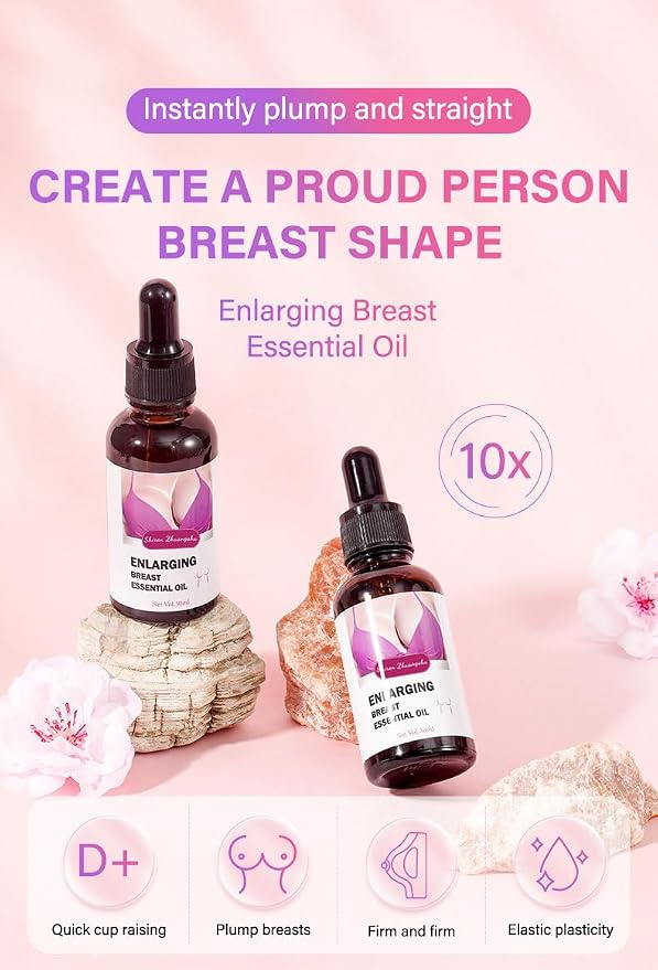 Natural Breast Care Oil & Firming Serum – Organic Essence for Women – Nourishing Massage Oil for Skin Elasticity & Tightening Appearance (3)
