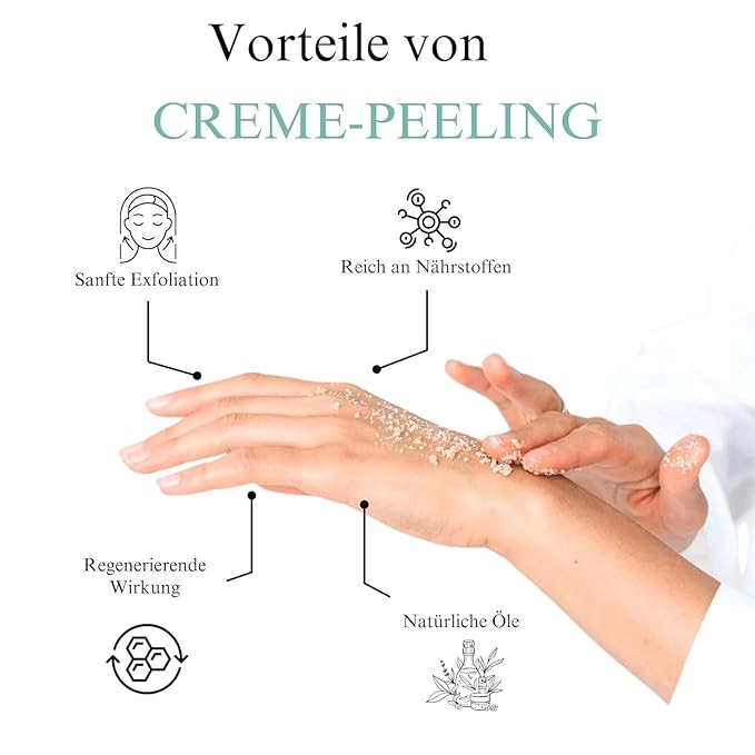Deep Exfoliating Body Scrub Gentle - Body Polish Exfoliating Scrub Cream with shea butter and vitamins E and C