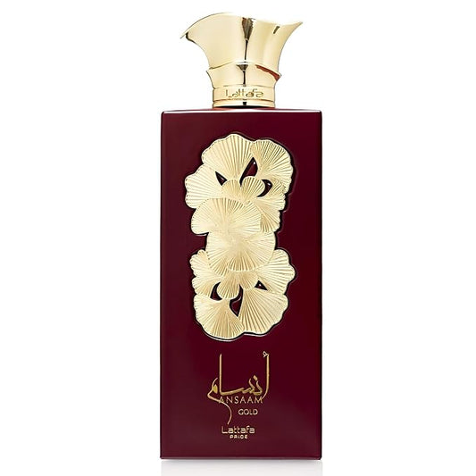Lattafa Pride Ansaam Gold – Fruity, Floral, Sweet, Musky – Eau de Parfum Spray Long-Lasting Fragrance for Unisex, 3.4 Ounce / 100 ml
