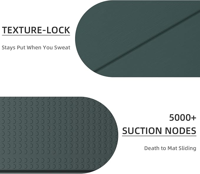 Foldable Yoga Mat 0.32 inches Thick(8mm), SGS Certified POE Material | Non Slip, 71 x 24 inches, Foldable for Travel, Pilates, Camping, Environmental Sports Mat, Odorless