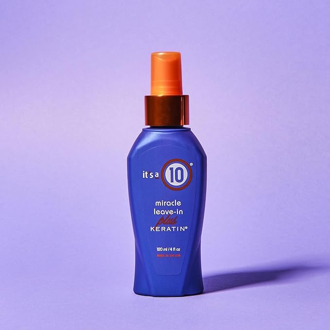 It's a 10 Haircare Miracle Leave-In Plus Keratin, 4 Fl. Oz (Pack of 1)