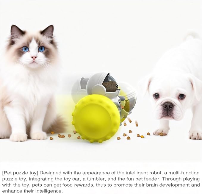 Interactive Dog Treat Dispenser for Slow Feeder (Blue)
