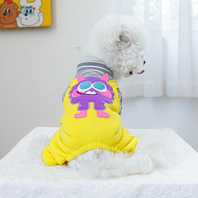 Dog Stylish Overalls Comfortable Puppy One Piece Outfits Summer Bib Overalls for Small Dogs Cute Pet Jumpsuit Onesie Chihuahua Yorkies Birthday Holiday Clothes Costume