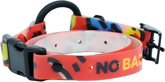 Dogtra Tom Davis Quick Release 3/4" Inch Strap with Buckle Waterproof Biothane for Remote Training E-Collar Easy Adjustable Comfortable for 280C 2.0 Receiver 28" - Red
