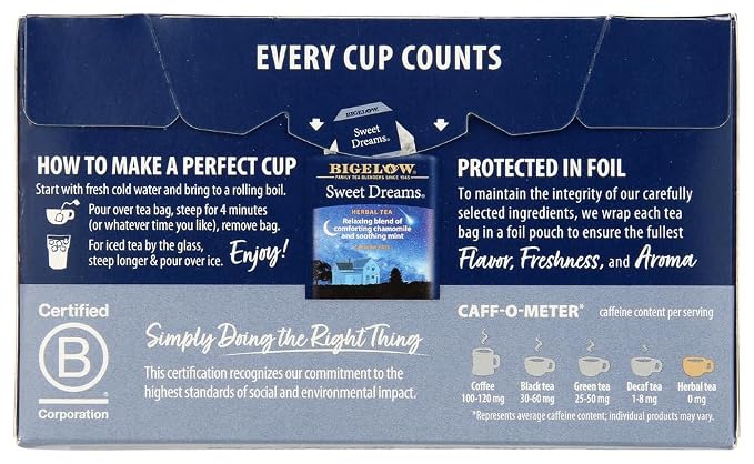 Bigelow Tea, 20 Bags - Sweet Dreams (3 Pack) 3