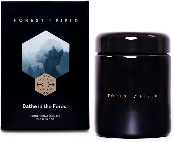 Forest Field Bathe in The Forest Candle | Meditation & Relaxation Candle Functional, Aromatherapy Candle with Natural Terpene Oils, Auto-Immune Safe | Gifts for Women | Clean Products