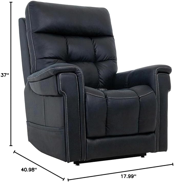 VivaLift! Radiance Power Recliner Lift Chair by PrideMobility, with 3 Heat Pads Heat System (Canyon Ocean, Small with Inside Delivery & Setup)