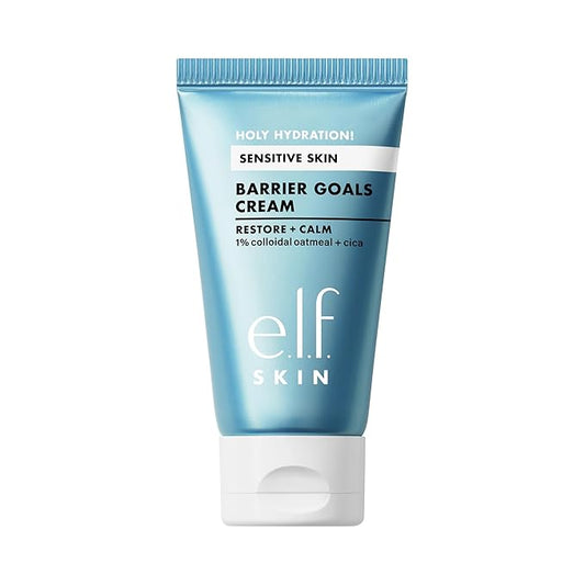 e.l.f. SKIN Holy Hydration! Barrier Goals Cream Mini, Face Moisturizer For Hydrating & Soothing, Helps Visibly Reduce Redness, Vegan & Cruelty-Free