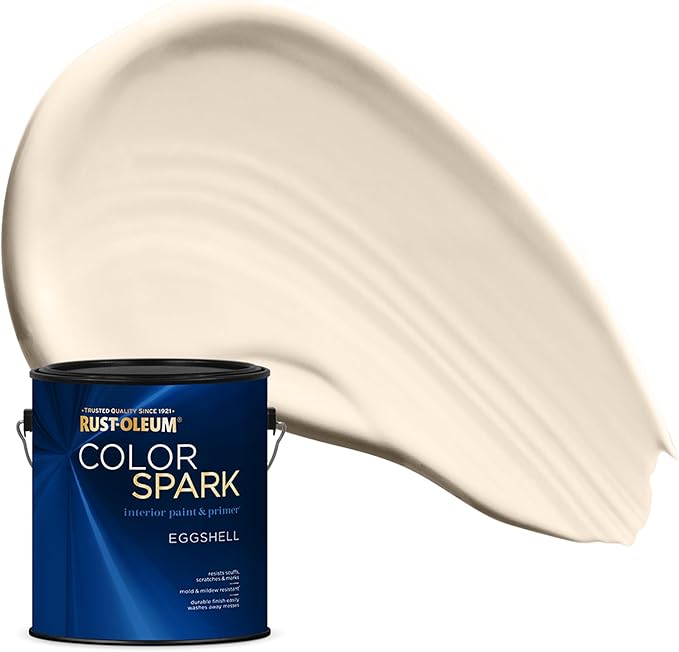 Rust-Oleum Color Spark Interior Paint and Primer in One, Eggshell, A New Day, 1 Gallon