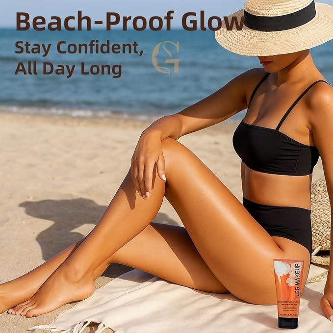 Waterproof Body Concealer – Tattoo, Scar & Vein Cover Up | No-Transfer Leg Makeup & Body Foundation for Flawless Skin, Long-Lasting Coverage for All Skin Tones – 100ml (BRONZE)