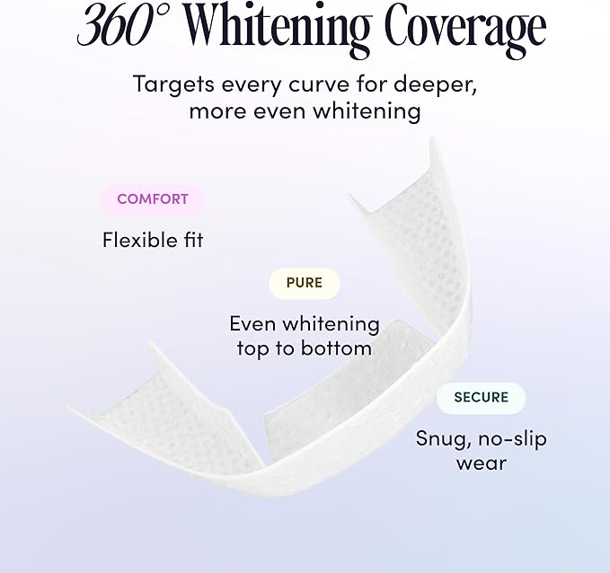 Boca Bella Teeth Whitening U-Wraps – 10 Treatments – 15% Hydrogen Peroxide, Enamel-Safe, No Harsh Sensitivity – Patented Strip Design with Aloe, Calendula & Peppermint – Fast, Even Whitening