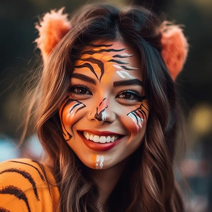 Face and Body Paint Orange(30gm)Non-Toxic High-Quality Paint for Children and Adults Halloween Makeup, Costumes, Festivals