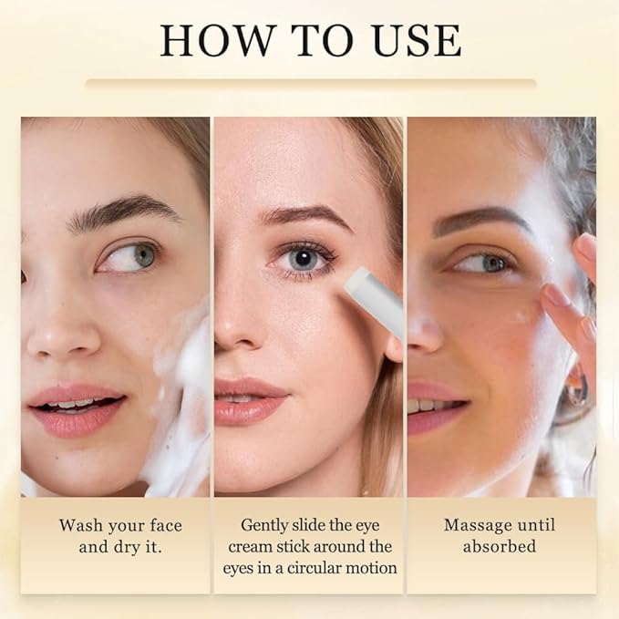 Serum Stick for Under Eye Bags,2025 New Turmeric Eyes Cream Deeply Moisturizes Eyebalm,Eye Balm Stick for Reduces Puffiness and Fine Lines (1)