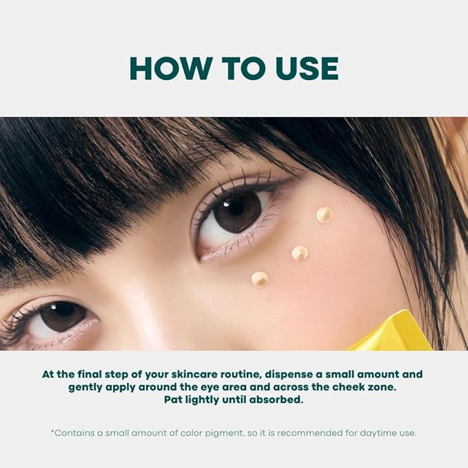 Vita C Conceal Eye Cream - Even Tone & Firming Korean Vitamin C Eye Treatment for Dark Circles, 0.34 fl. oz. 10ml