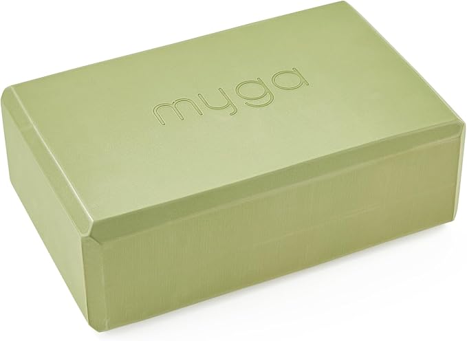 MYGA Yoga Block,Lightweight EVA Foam Yoga Brick,High Density Non-Slip Block for Yoga Poses, Pilates, Balance and Flexibility