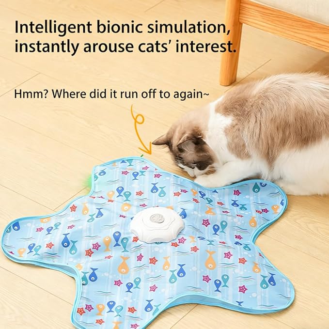 Automatic Cat Toy for Indoor Cats, Hide & Seek Hunting Game