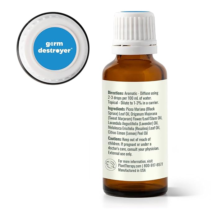 Plant Therapy Kids Destroyer Essential Oil Blend 30 mL (1 oz) 100% Pure, Undiluted, Natural Aromatherapy, Guard from Illness, Immune Support Blend for Kids