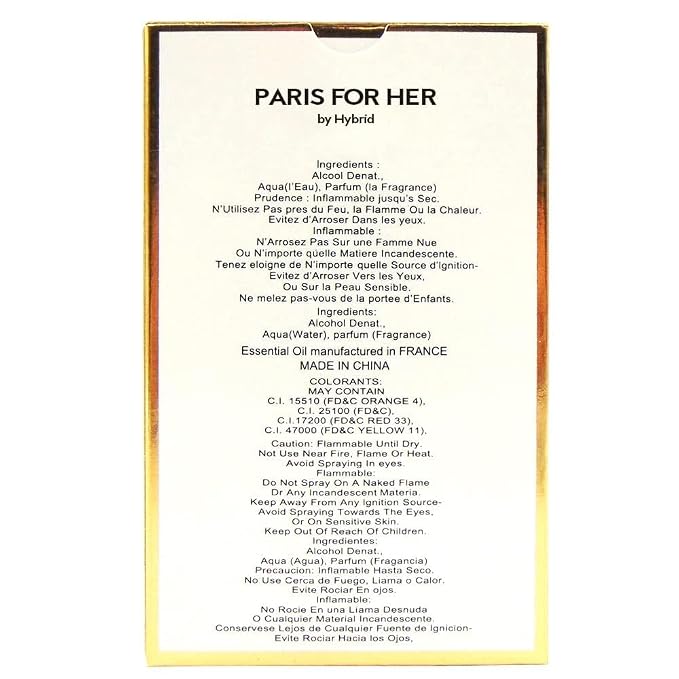 A CENTER PARIS FOR HER Eau de Parfum Spray for Women,Wonderful Gift,Gourmand Fragrance,Daytime and Casual Use,for all Skin Types,a Classic Bottle,3.4 Fluid Ounce