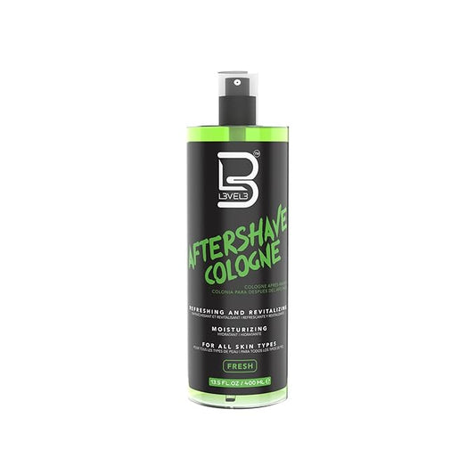 L3 Level 3 After Shave Spray Cologne - Softens Skin - Refreshes and Relieves Face and Skin - Moisturizing Formula Level Three After Shaving, Fresh Scent, 13.5 Fl Oz