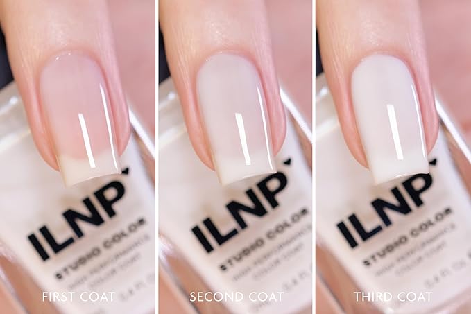ILNP Coconut Cream - Sheer Milky White Jelly Studio Color Nail Polish
