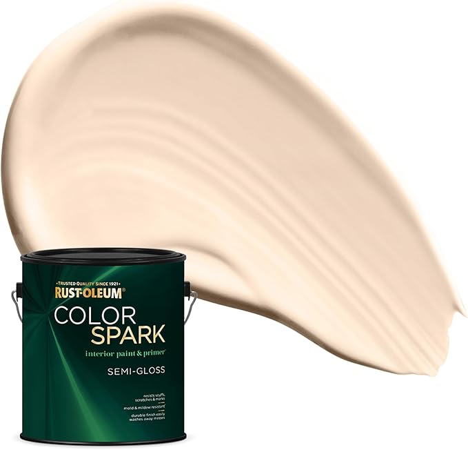 Rust-Oleum Color Spark Interior Paint and Primer in One, Semi-Gloss, Charmed, I'm Sure, 1 Gallon