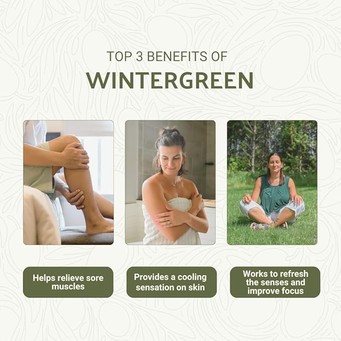 Wintergreen Essential Oil - Direct from Bio-Young Aromas China - Steam Distilled - Aceite de Gaulteria for Aromatherapy, Massage, Diffuser, DIY Candle and Soap Making - 2lbs