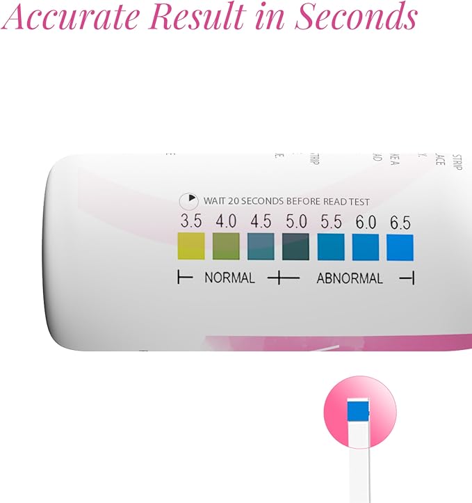 NATURELAND Vaginal pH Test Strips for Women – At-Home BV and Yeast Infection Test Kit, with BloomSense App, Accurate 3.5-6.5 Range, Foil-Sealed (20 Strips)