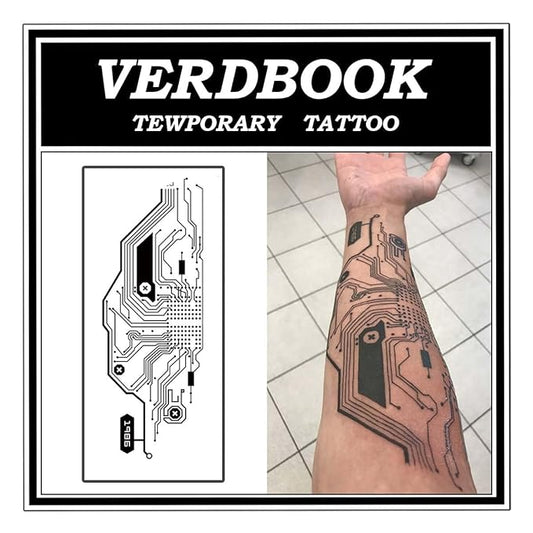 Waterproof Temporary Tattoos: 2-Sheet Tattoo Kit with Realistic Body Stickers, Semi-Permanent Tattoos for Adults Lasting 7-15 Days – Safe for Men & Women, Node Web