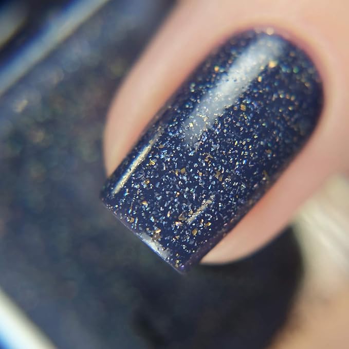 ILNP Better Days - Muted Midnight Blue Holographic Nail Polish