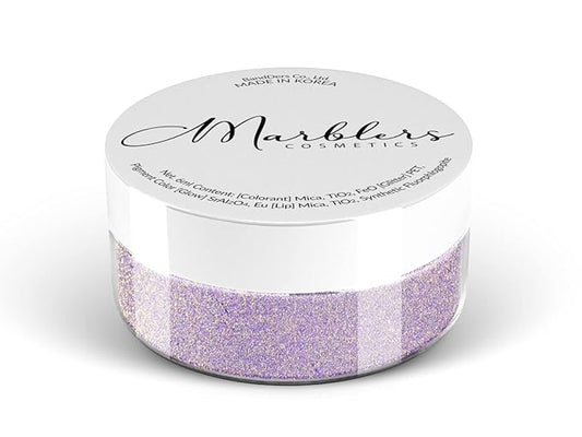 MARBLERS Chunky Natural Mica Powder [Wisteria Pearl] 0.11oz (3g) | Highly Pigmented | Non-Toxic, Vegan, Cruelty-Free | Eyeshadow, Body Butter, Nail Polish, Nail Art | Party, Body, Face Makeup