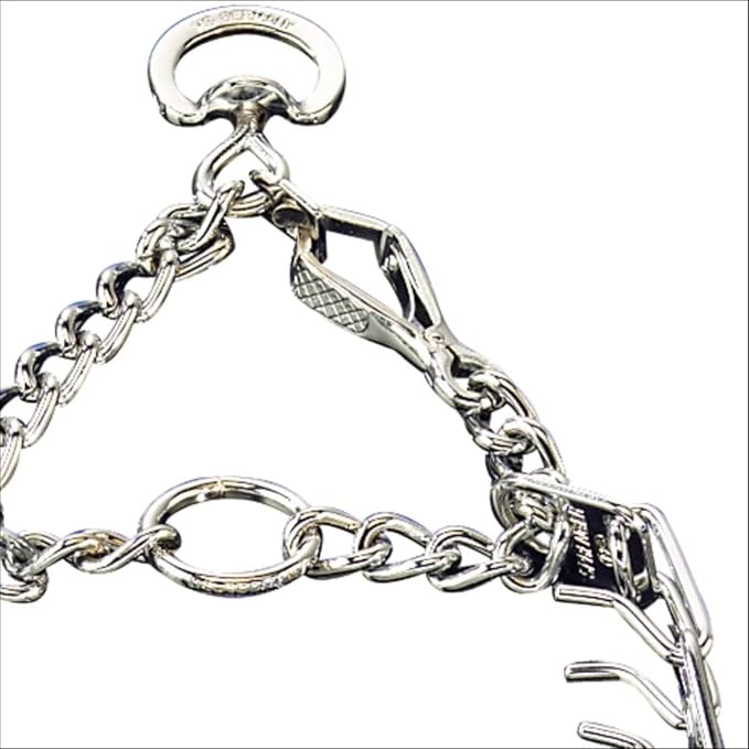 Herm Sprenger Chrome Plated Steel Training Prong Collar with Quick Release Snap for Dogs, Small, 2.25mm, 16-Inch (Neck Size up to 12-13 inches)