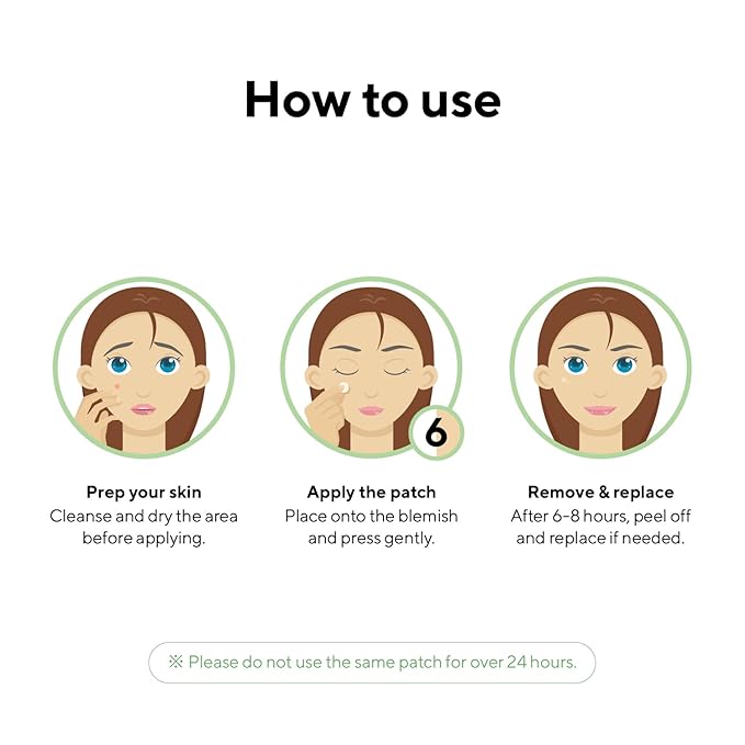 caraseoul Pimple Patches, 2 Size Hydrocolloid Acne Patch for Zits and Blemishes, Bakuchiol & Aloe Vera, Korean Skin Care, Easy to Use – Dermatology Tested