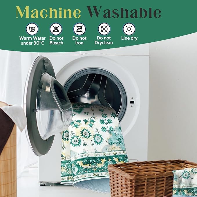 Washable Pee Pads for Dogs, 2 Pack Reusable Puppy Training Pads 48"x32" Super Absorbent Waterproof Dog Training Pads, Non-Slip Potty Pads, Whelping Pads Litter Mat Green Medallion