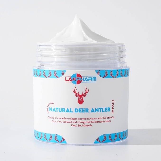 Deer Antler Collagen Renewal Cream for All Skin Types | Deep Nourishment, Antioxidant Effect, Hydration, & Anti-Aging Formula for All Skin Types | Cruelty-Free & Natural Ingredients