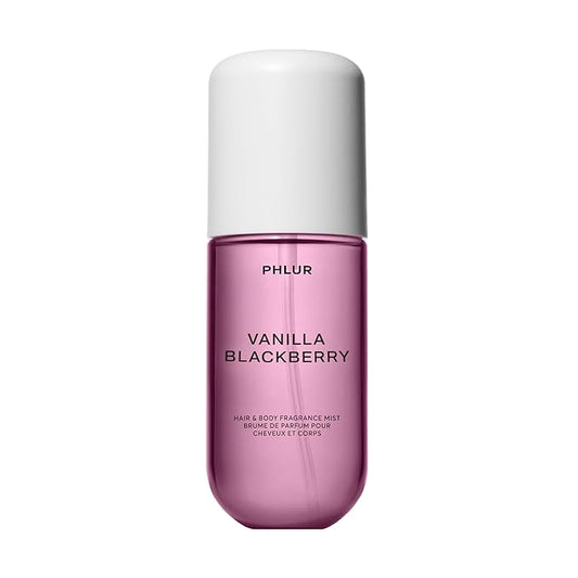 PHLUR Vanilla Blackberry Body Mist, 3 Fl Oz - Hair and Body Perfume for Women, Vanilla Perfume Body Spray with Blackberry, Raspberry Blossom and Warm Amber Fragrance