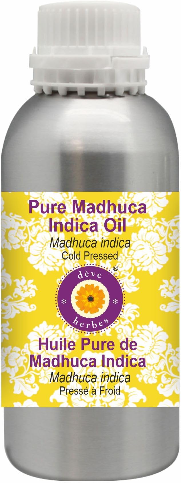 Deve Herbes Pure Madhuca Indica Oil (Madhuca Indica) Cold Pressed 300ml (10 oz)