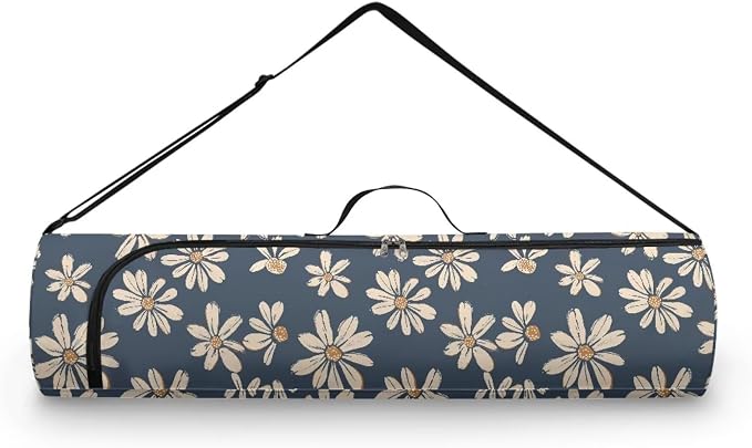 Yoga Mat Bag with Adjustable Shoulder Strap and Handle Zipper, 30in Wide x 6.3in Diameter for Yoga Mat Storage