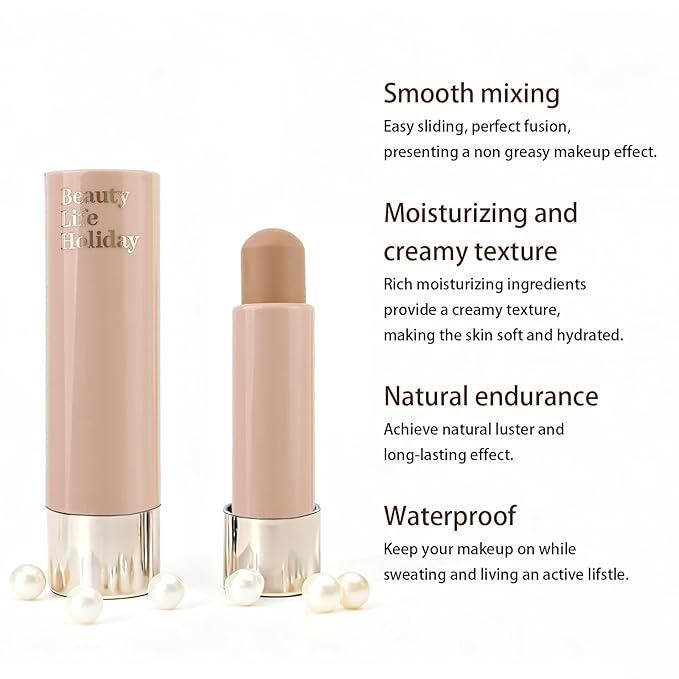 2 PCS Warm and Cool Toned Contour Stick, Natural Matte Cream Contour Stick, Lightweight and Smooth Cream Bronzer Stick for Face Shaping Contouring Makeup, 01+02