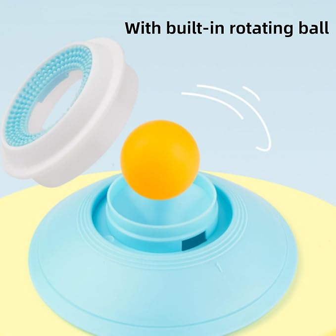 Dog Lick Bowl with Rolling Ball, Dog Licking Bowl for Liquid Food, Anxieties Relief Slow Feeder, Cat Treat Dispenser Licks Toys, Non-Slip Licking Bowls, Suitable for All Types of Dogs, Cats