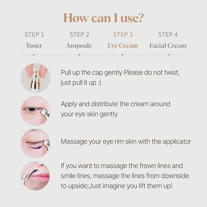 CLIV Retinol Lifting Eye Cream, Nourishing Eye Cream for Eye Massaging, Quick Remedy For Eye Bag Puffiness, Collagen Solution, Special applicator for the eye area (0.67 Fl Oz (Pack of 1))