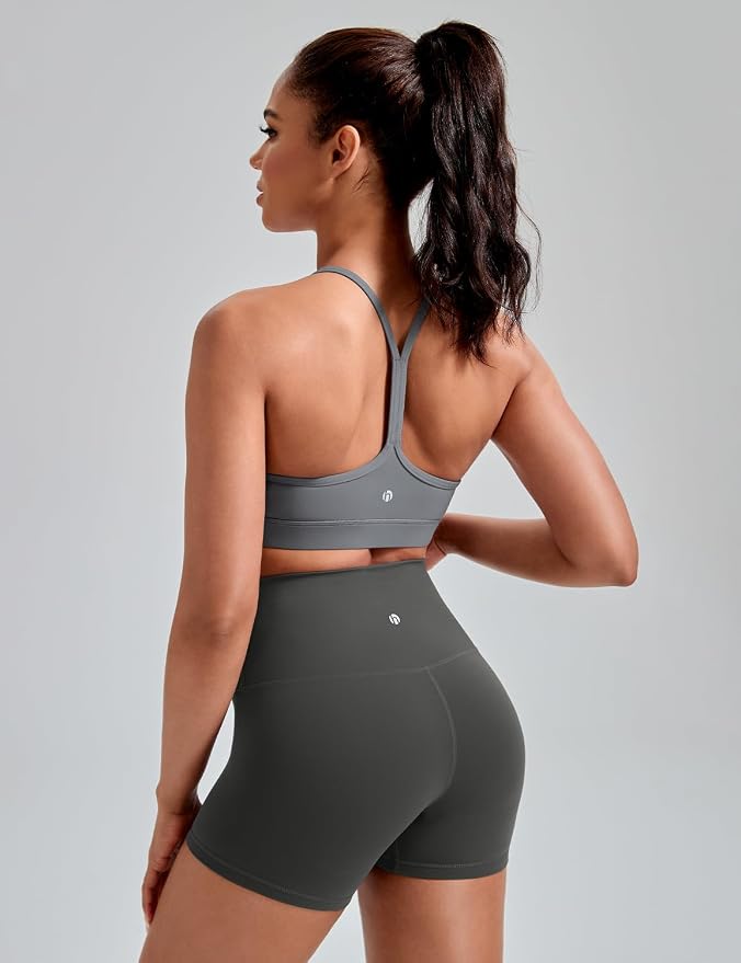 HeyNuts to Freest Womens Y Back Sports Bra, Spaghetti Strap Racerback Low Impact Workout Yoga Tops Padded A-C Cups *Updated
