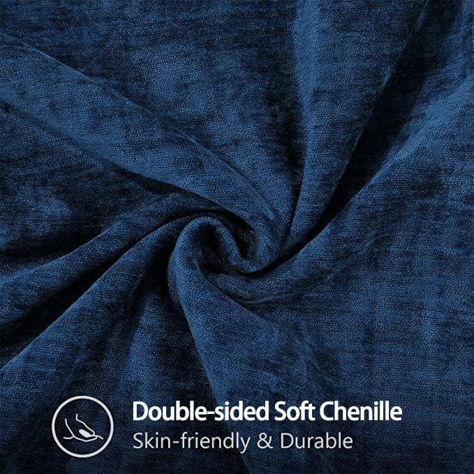 decorUhome Soft Chenille Throw Pillow Covers 20x20 Set of 2 Poseidon | Fall Textured Decorative Throw Pillow Cases Stitched Edge Modern Farmhouse Luxury Boho Velvet for Couch Sofa Bed Home Decor