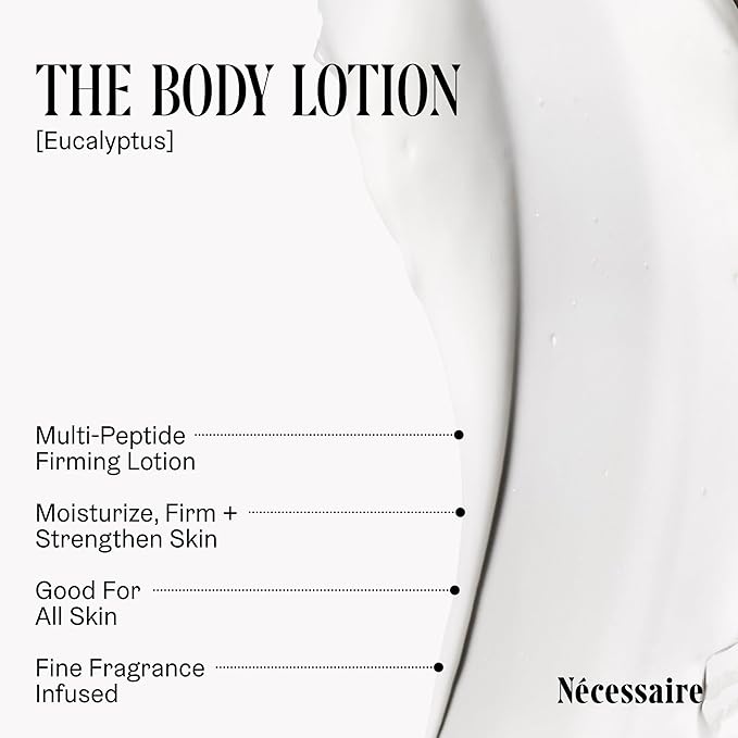 Nécessaire Body Essentials - Skin Care Gift Set For Women + Men - Travel-Size Body Wash, Body Lotion + Deodorant | Dermatologist-Tested. Hypoallergenic | Vegan | Aluminum-Free Deodorant (Eucalyptus)
