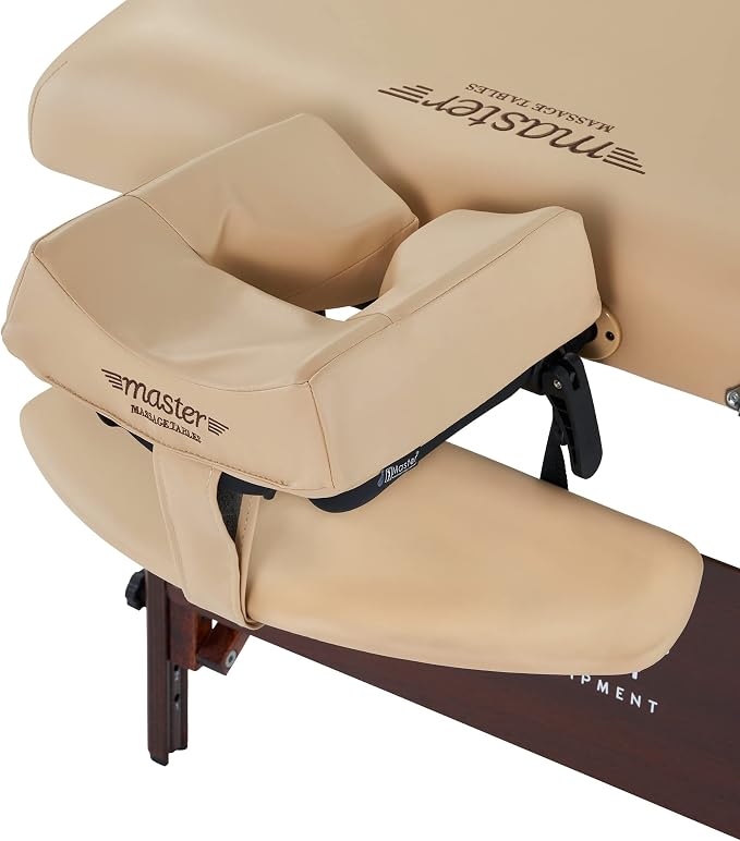 Master Massage 30" Del Ray Therma Top Portable Massage Table Package with Accessories- For Use as a Tattoo Bed, Lash Table