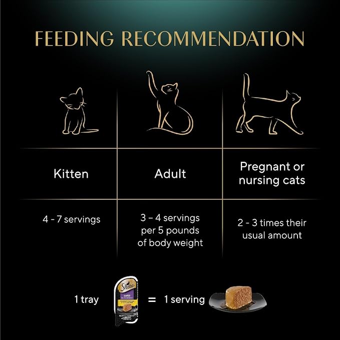 Sheba Perfect Portions Wet Cat Food Pate Gourmet Chicken & Tuna Entree,2.6 oz. Twin-Pack Trays,Cat Food Wet Recipe (,48 Servings),24 Count (Pack of 2)