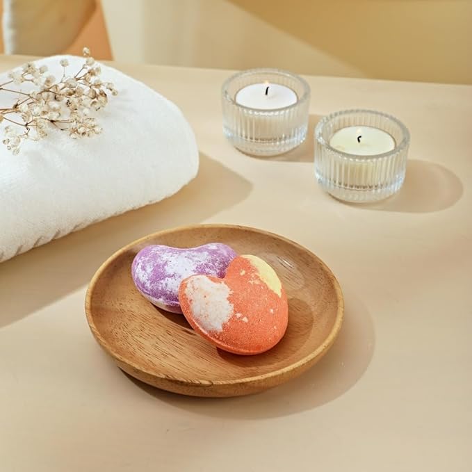 LADO PETRA Bath Bombs Gift Set for Christmas, 9 x 1.41 Oz/ 40g. Essential Oil Spa Bomb Fizzies, Relaxation, Moisturizing and Fun for Women, Wife, Mom, Girls, Teens, Daughter and Her
